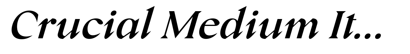 Crucial Medium Italic